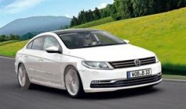 最新款大众cc爆料图,动感流畅设计，科技配置升级，引领中级车市场新潮流”